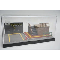 SCJ88002 収蔵家(Shoucangjia) 都市風景ジオラマ 階段と駐車場のある街角
