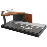 SCJ82001 収蔵家(Shoucangjia)  高架下ジオラマ 高架と壁のある街角