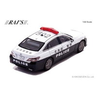 H7432302 RAI'S 1/43 トヨタ クラウン ハイブリッド (AZSH21) 2023 北海道警察高速道路交通警察隊車両 (502)