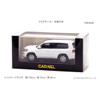 CN431504 CARNEL 1/43 トヨタ ランドクルーザー AX G selection (URJ202) 2015 White Pearl Crystal Shine
