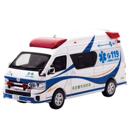 CN432301 CARNEL 1/43 トヨタ ハイメディック 2023 愛知県名古屋市消防局高規格救急車 'Blue EIGHT'