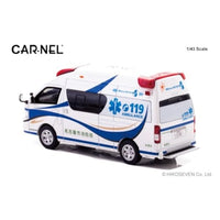 CN432301 CARNEL 1/43 トヨタ ハイメディック 2023 愛知県名古屋市消防局高規格救急車 'Blue EIGHT'