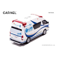 CN432301 CARNEL 1/43 トヨタ ハイメディック 2023 愛知県名古屋市消防局高規格救急車 'Blue EIGHT'