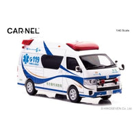 CN432301 CARNEL 1/43 トヨタ ハイメディック 2023 愛知県名古屋市消防局高規格救急車 'Blue EIGHT'