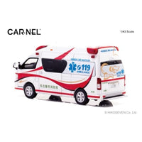 CN432302 CARNEL 1/43 トヨタ ハイメディック 2023 愛知県名古屋市消防局高規格救急車 'MEDIC ONE NAGOYA'