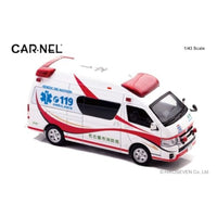CN432302 CARNEL 1/43 トヨタ ハイメディック 2023 愛知県名古屋市消防局高規格救急車 'MEDIC ONE NAGOYA'