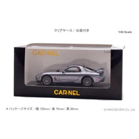 CN430205 CARNEL 1/43 マツダ RX-7 Spirit R Type A (FD3S) 2002 Titanium Gray Metallic