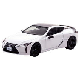 CN640043 CARNEL 1/64 レクサス LC500 'AVIATION' 2021 White Nova Glass Flake