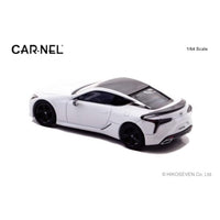 CN640043 CARNEL 1/64 レクサス LC500 'AVIATION' 2021 White Nova Glass Flake