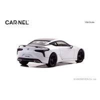 CN640043 CARNEL 1/64 レクサス LC500 'AVIATION' 2021 White Nova Glass Flake