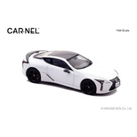 CN640043 CARNEL 1/64 レクサス LC500 'AVIATION' 2021 White Nova Glass Flake