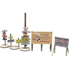 №88 1/35ミリタリー  WW2ドイツ道標セット東部戦線1