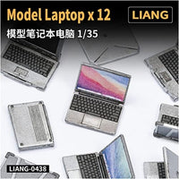 LIANG-0438 リアンモデル 1/35 ノートパソコン (3種類、12個入)