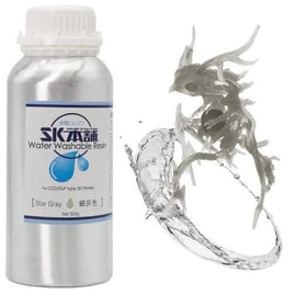 SK09W 3Dプリンター用レジン SK水洗いレジン  500g 銀灰色