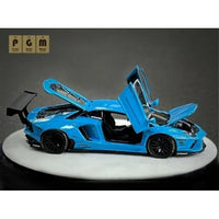 PGM-640413-2 PGM 1/64 LBWK LP700-4 BB Blue- Rotating display  ※回転台座バージョン