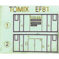 10282 T EF81運転室背面シール1輛分 (TOMIX用)