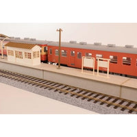 MS079 1/80ペーパーキット まちかどアクセサリーシリーズ 島式ローカルホーム 延長セットA(電柱・駅名板)