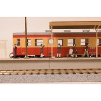MS080 1/80ペーパーキット まちかどアクセサリーシリーズ 島式ローカルホーム 延長セットB (上屋)