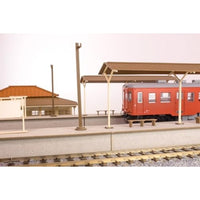 MS080 1/80ペーパーキット まちかどアクセサリーシリーズ 島式ローカルホーム 延長セットB (上屋)