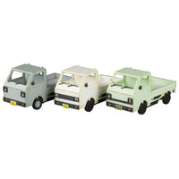 MS097 1/80ペーパーキット まちかどアクセサリーシリーズ 軽トラック(白・シルバー・淡草)
