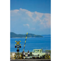 MS097 1/80ペーパーキット まちかどアクセサリーシリーズ 軽トラック(白・シルバー・淡草)