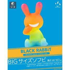 BLACK RABBiT BIG SOFVI COLOR:パステルレインボー