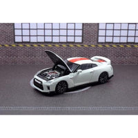 M63502 MOTORHELIX 1/64 Nissan GT-R(R35) 50th Anniversary  Brilliant White Pearl
