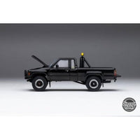 DTG0014-BLK 1/64 トヨタ 1985 ハイラックス 4x4 SR5 エクストラキャブ ブラックDiecasttalk×BoostGear特注品