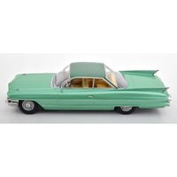 KKDC181253 KKscale 1/18 キャデラック シリーズ 62 クーペ DeVille 1961 ライトグリーンメタリック/グリーンメタリック