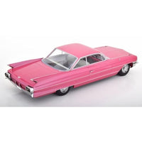KKDC181254 KKscale 1/18 キャデラック シリーズ 62 クーペ DeVille 1961 ピンクメタリック