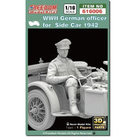 'FRE616006 フリーダムモデルキット 1/16 WW.Ⅱ ドイツ 側車に乗る将校1942年'