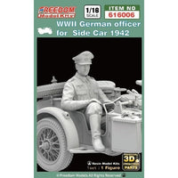 'FRE616006 フリーダムモデルキット 1/16 WW.Ⅱ ドイツ 側車に乗る将校1942年'