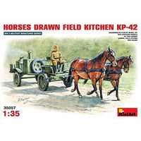 MA35057 ミニアート 1/35 ソビエトフィ-ルドキッチン2KP-42牽引馬2頭