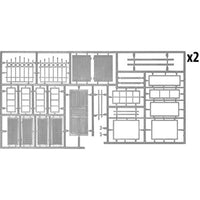 MA35585 ミニアート 建物の装飾品(窓・扉・街燈・フェンス)