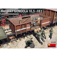 MA35296 ミニアート 1/35 ゴンドラ貨車16.5-18t 兵隊5体付