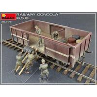 MA35296 ミニアート 1/35 ゴンドラ貨車16.5-18t 兵隊5体付