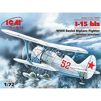 72013 ICM 1/72 ポリカルポフ I-15 bis スキー付