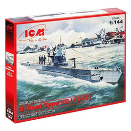 S010 ICM 1/144 ドイツUボートタイプ2B 1943年
