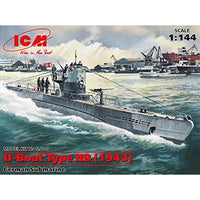 S010 ICM 1/144 ドイツUボートタイプ2B 1943年