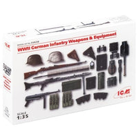 35638 ICM 1/35 WW 2 ドイツ歩兵 ウェポン&装備セット