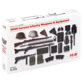 35638 ICM 1/35 WW 2 ドイツ歩兵 ウェポン&装備セット