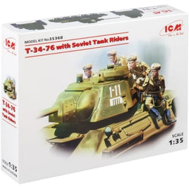 35368 ICM 1/35 ソビエトT-34/76w/戦車搭乗歩兵