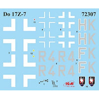 72307 ICM 1/72 ドルニエ Do17Z-7 夜間戦闘機