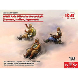 32111 ICM 1/35 枢軸国着座パイロット (ドイツ、イタリア、日本)