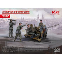 35718 ICM 1/35 2cm Flak 38 w/射撃クルー