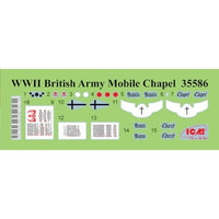 35616 ICM 1/35 イギリス陸軍野戦礼拝セット'戦いの前の祈り'