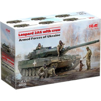 35013 ICM 1/35 ウクライナ軍 レオパルド2A6 w/戦車兵