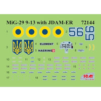 72144 ICM 1/72 ウクライナ空軍 MiG-29w/JDAM-ER爆弾
