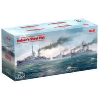 S021 ICM 1/700 ドイツ海軍大洋艦隊 『カイザーの鉄拳』戦艦4隻セット