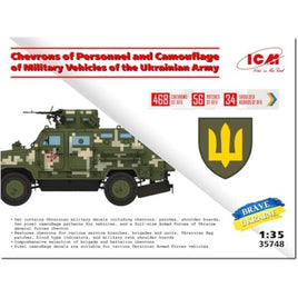 35748 ICM 1/35 ウクライナ軍デカール(車両ピクセル迷彩&部隊マーク)